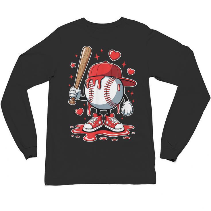 Baseball Drip Icecream Apparel Youth Boy Valentine Unisex Long Sleeve T-Shirt