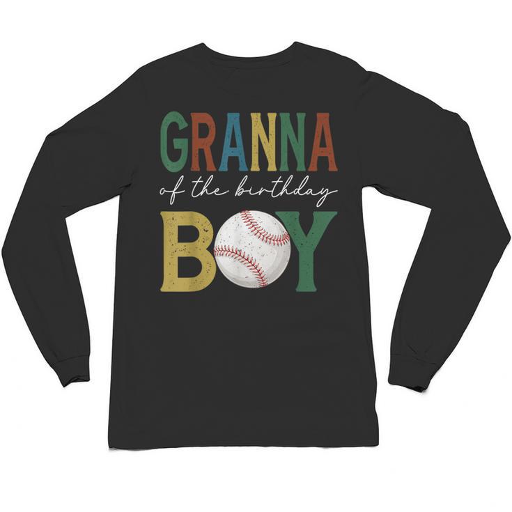 Baseball Granna Of The Birthday Boy Family Matching Unisex Long Sleeve T-Shirt