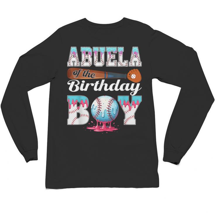 Baseball Ice Cream Drip Abuela Of The Birthday Boy Unisex Long Sleeve T-Shirt