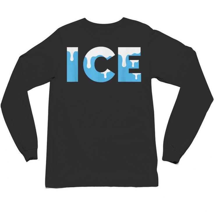 Baseball ICE Ice Cream Drip Baseball Drip Baseball Unisex Long Sleeve T-Shirt