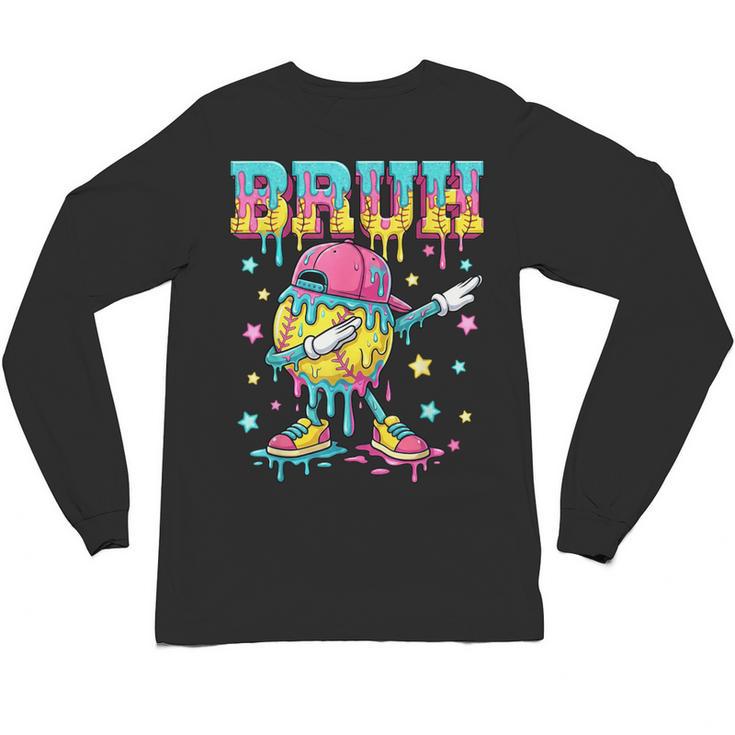 Baseball Life Style Apparel Youth Drip Baseball Boys Kid Unisex Long Sleeve T-Shirt