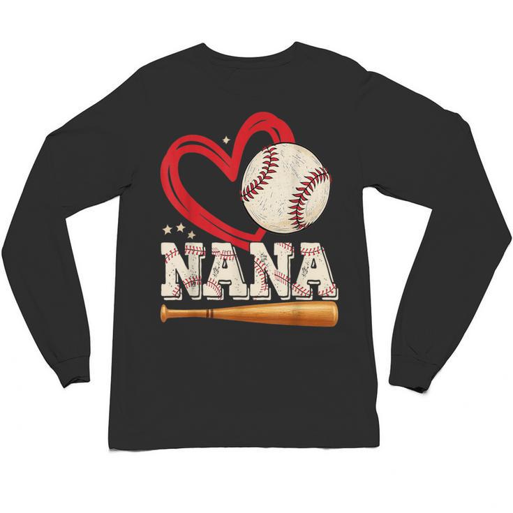 Baseball Nana Baseball Heart Family Matching Unisex Long Sleeve T-Shirt
