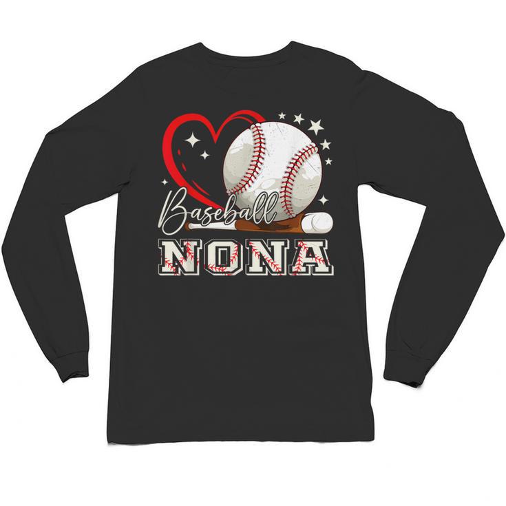 Baseball Nona Family Matching Cute Baseball Lover Unisex Long Sleeve T-Shirt