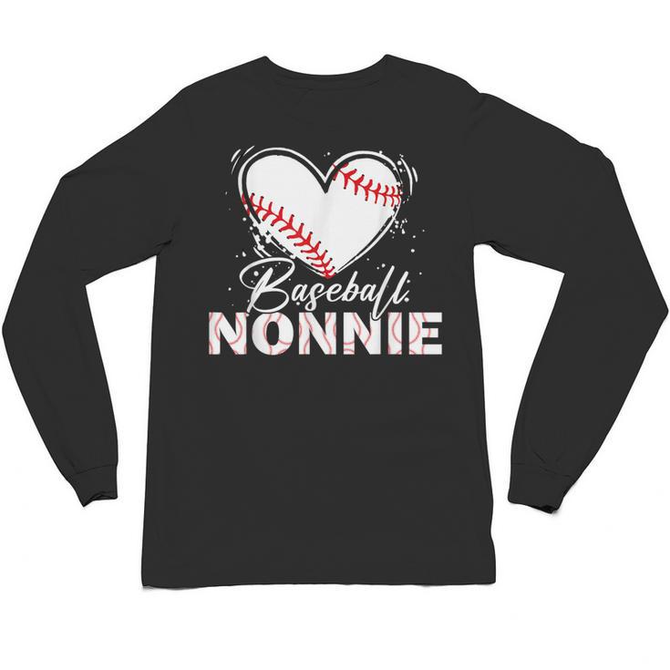Baseball Nonnie Baseball Heart Unisex Long Sleeve T-Shirt