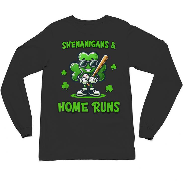 Baseball St Patrick's Day Irish Shamrock Trendy Unisex Long Sleeve T-Shirt