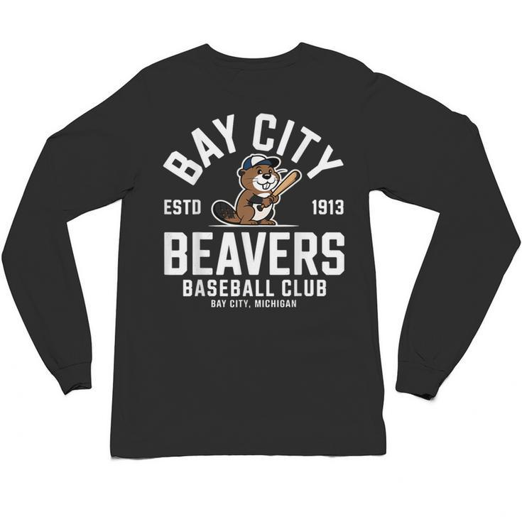 Bay City Beavers Baseball Club Estd 1913 Unisex Long Sleeve T-Shirt