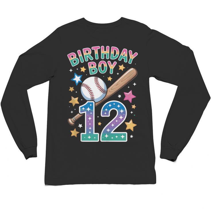 Birthday Boy 12th Birthday Baseball Unisex Long Sleeve T-Shirt