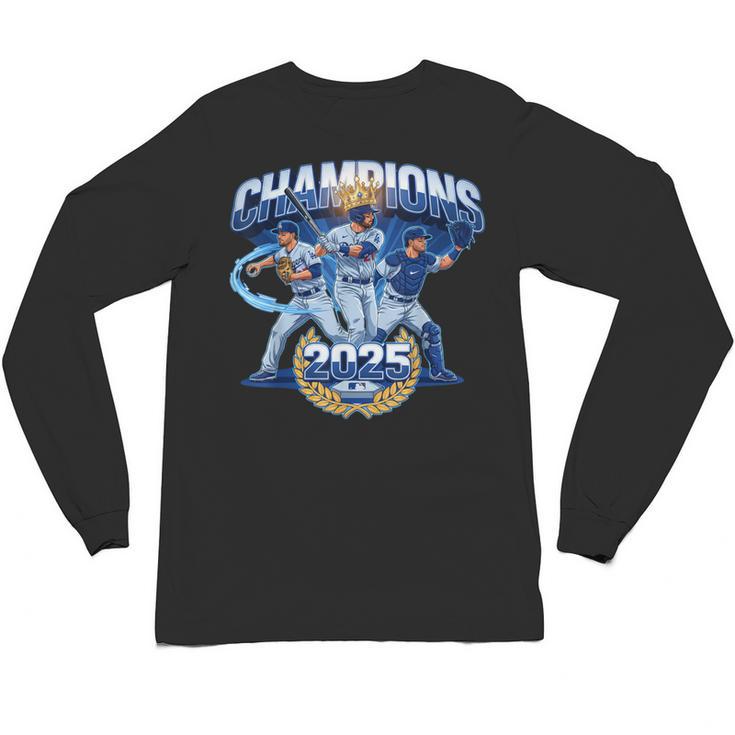 Champions 2025 Baseball Retro Athletic Celebration Theme Unisex Long Sleeve T-Shirt