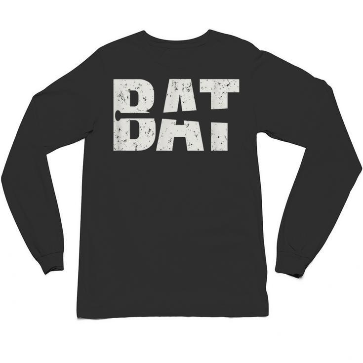 Cool Bat Dad Baseball Tee Women Kids Unisex Long Sleeve T-Shirt