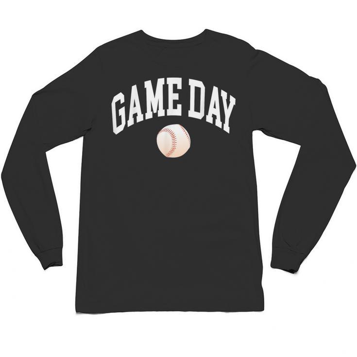 Game Day Baseball Player And Fan Graphic Unisex Long Sleeve T-Shirt