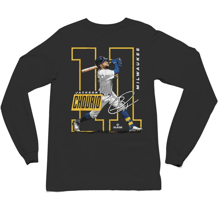 Jackson Chourio Milwaukee MLB Baseball Player MLBJCH202M Unisex Long Sleeve T-Shirt