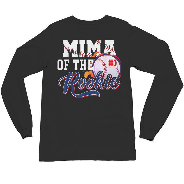 Mima Rookie Of Year 1st Birthday Baseball Theme Matching Unisex Long Sleeve T-Shirt