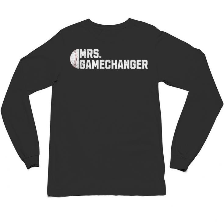 Mrs Gamechanger Baseball Scorekeeper Love Unisex Long Sleeve T-Shirt