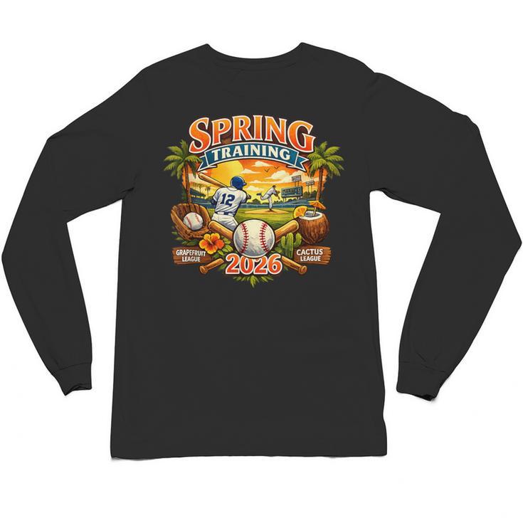 Spring Training 2026 Baseball Vintage Sunset Unisex Long Sleeve T-Shirt