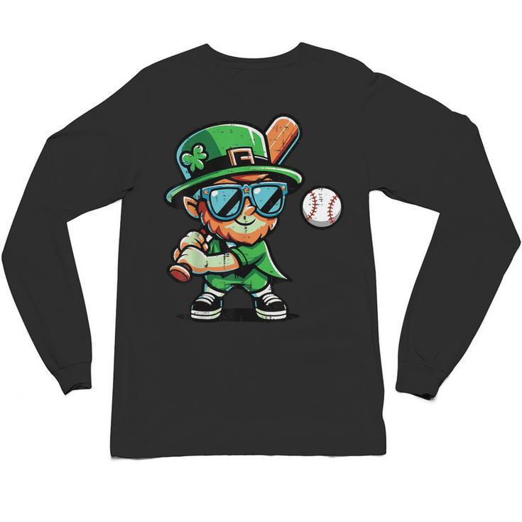 St Patricks Day Leprechaun Baseball Saint Paddys Boys Men Unisex Long Sleeve T-Shirt