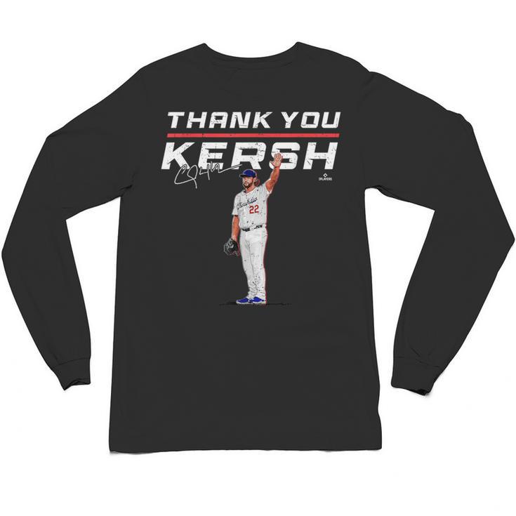Thank You Kersh Clayton Kershaw Los Angeles Baseball MLBPA Unisex Long Sleeve T-Shirt