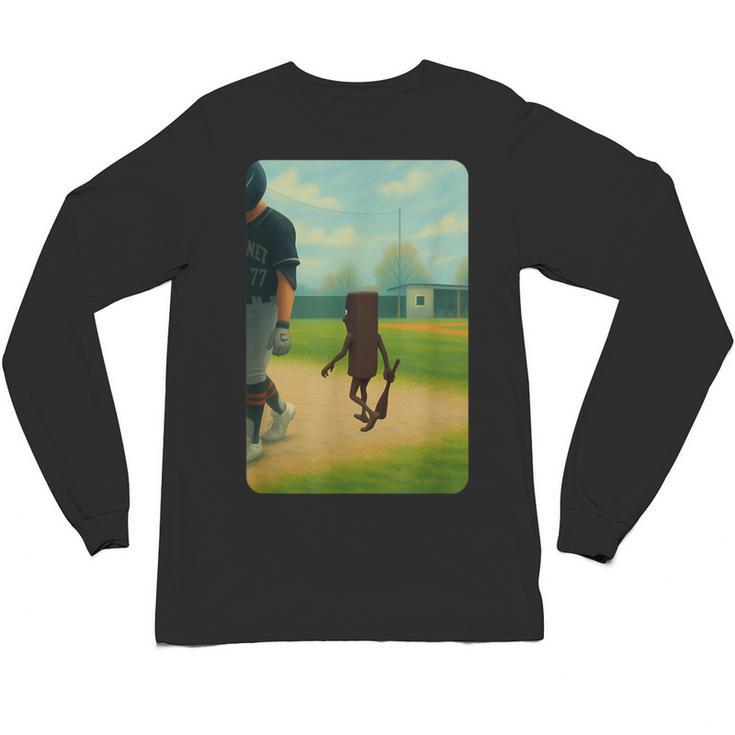 Tung Tung Tung Sahur Baseball Meme Unisex Long Sleeve T-Shirt