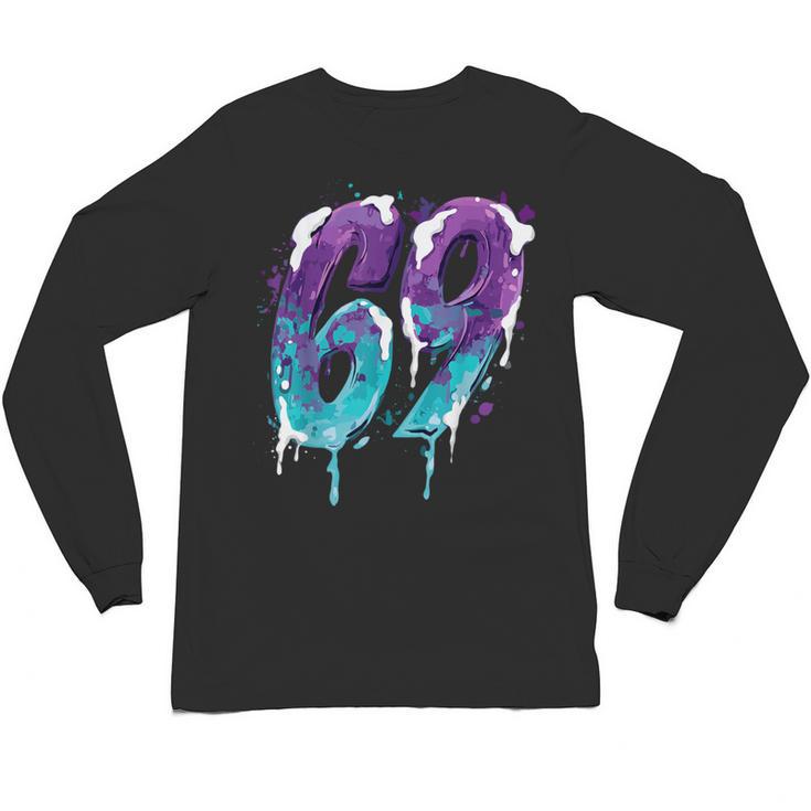 Vintage Baseball 69 Number Unisex Long Sleeve T-Shirt