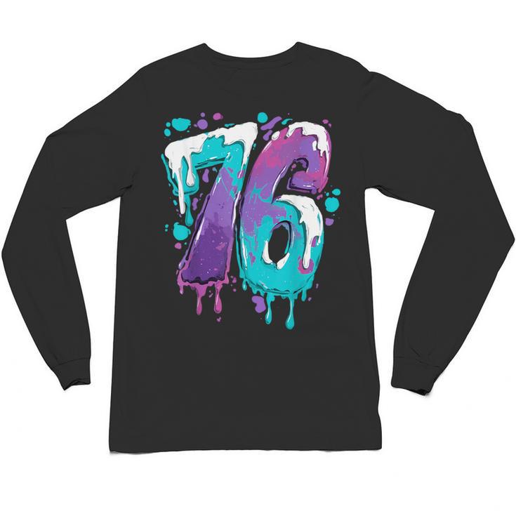 Vintage Baseball 76 Number Unisex Long Sleeve T-Shirt