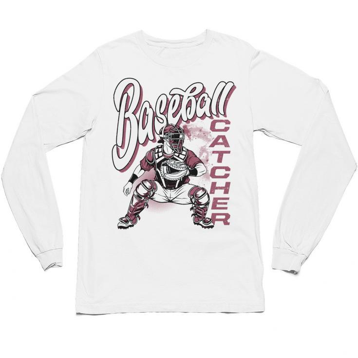 Baseball Catcher Gear Home Plate Unisex Long Sleeve T-Shirt