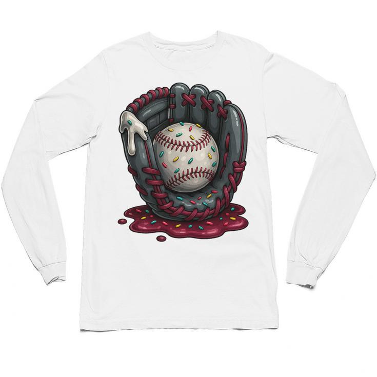 Baseball Drip Team For Boys And Girls Ice Cream Cool Premium Tri-Blend Unisex Long Sleeve T-Shirt
