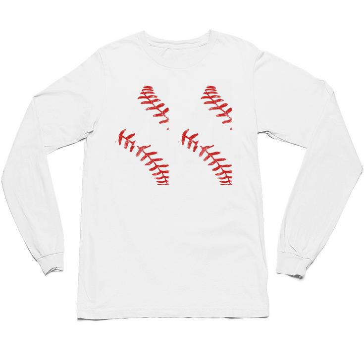 Distressed Baseball Number 44 Jersey Uniform Player Fan Unisex Long Sleeve T-Shirt