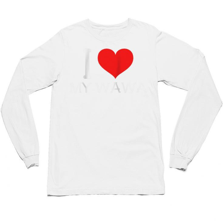 I Heart My Wawa Raglan Baseball Tee Unisex Long Sleeve T-Shirt