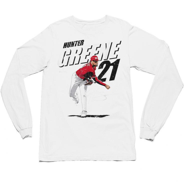 Hunter Greene Cincinnati MLB Baseball Players MLBHGR204M Unisex Long Sleeve T-Shirt