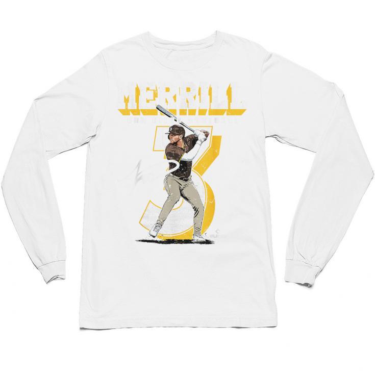 Jackson Merrill San Diego MLB Baseball Player MLBJME201M Unisex Long Sleeve T-Shirt