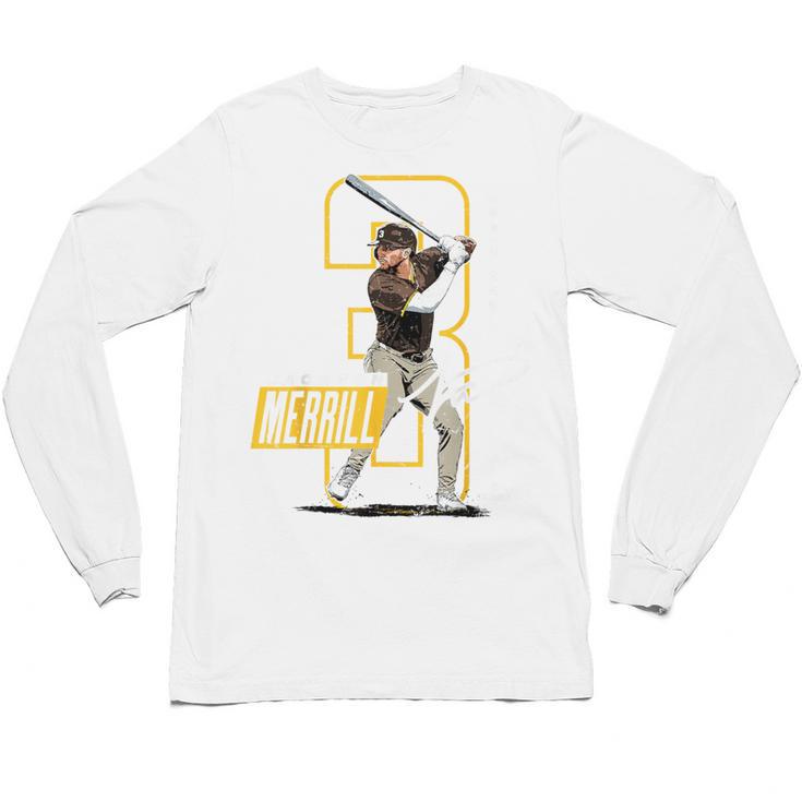 Jackson Merrill San Diego MLB Baseball Player MLBJME202M Unisex Long Sleeve T-Shirt