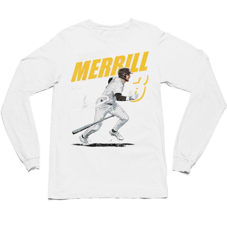 Jackson Merrill San Diego MLB Baseball Player MLBJME204M Unisex Long Sleeve T-Shirt