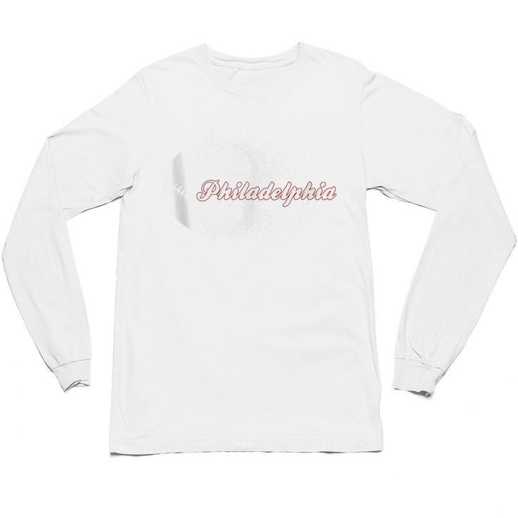 Philadelphia Baseball Skyline Philly Men Women Unisex Long Sleeve T-Shirt