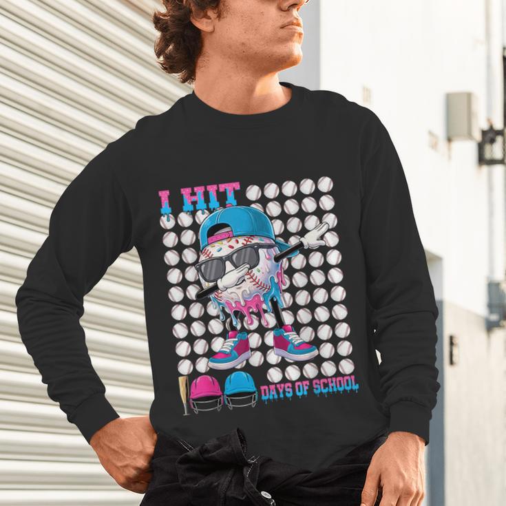 100 Days Of School Baseball Drip Boys Kids 100th Day School Unisex Long Sleeve T-Shirt 100 Days Of School Baseball Drip Boys Kids 100th Day School Unisex Long Sleeve T-Shirt
