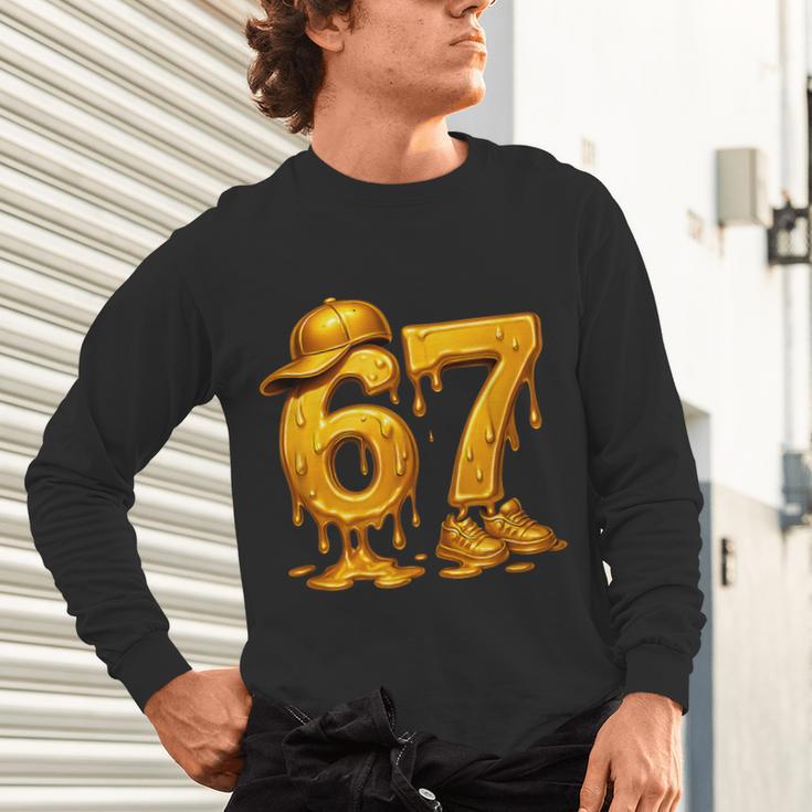 67 Brain Rot Meme Baseball Ice Cream Drip For Kids & Teens Unisex Long Sleeve T-Shirt 67 Brain Rot Meme Baseball Ice Cream Drip For Kids & Teens Unisex Long Sleeve T-Shirt