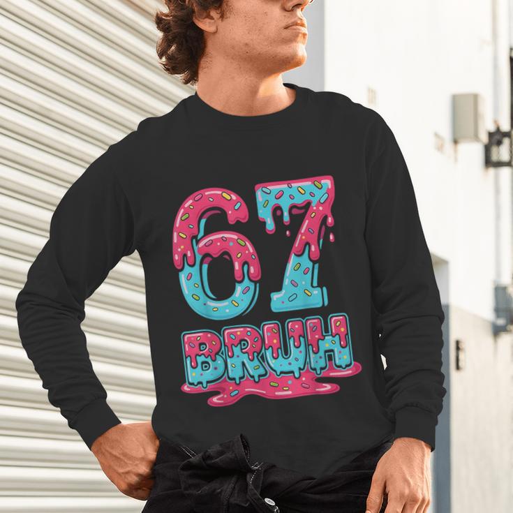 67 Ice Cream Drip Baseball For Men Women Kids Unisex Long Sleeve T-Shirt 67 Ice Cream Drip Baseball For Men Women Kids Unisex Long Sleeve T-Shirt