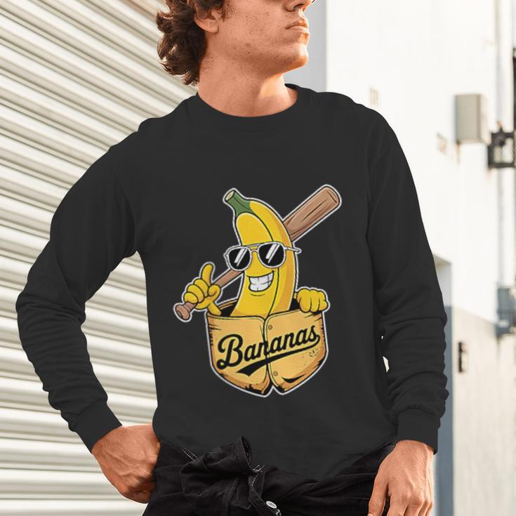 Banana Baseball Fruit Unisex Long Sleeve T-Shirt Banana Baseball Fruit Unisex Long Sleeve T-Shirt