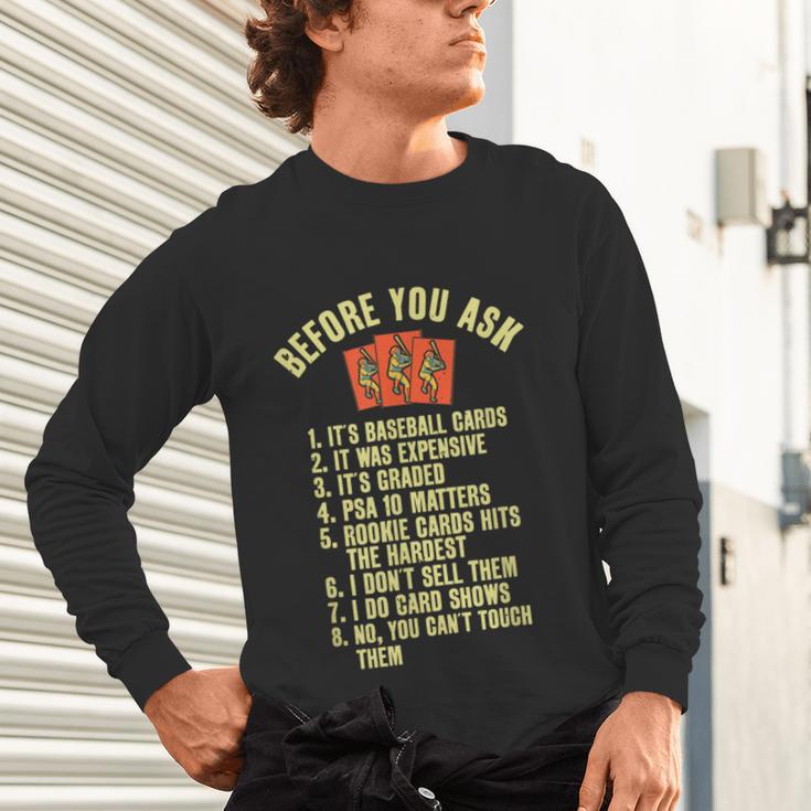 Baseball Card Collector Baseball Card Trading Unisex Long Sleeve T-Shirt Baseball Card Collector Baseball Card Trading Unisex Long Sleeve T-Shirt