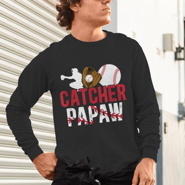 Baseball Catcher Papaw Proud Papaw Of A Baseball Catcher Unisex Long Sleeve T-Shirt Baseball Catcher Papaw Proud Papaw Of A Baseball Catcher Unisex Long Sleeve T-Shirt