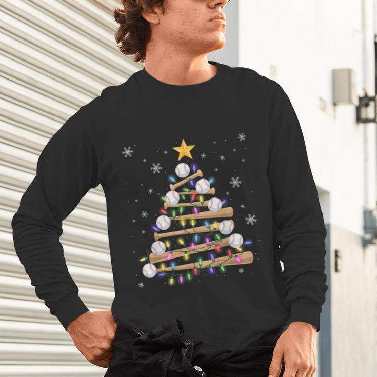 Baseball Christmas Tree Light Xmas Baseball Boys Kids Unisex Long Sleeve T-Shirt Baseball Christmas Tree Light Xmas Baseball Boys Kids Unisex Long Sleeve T-Shirt