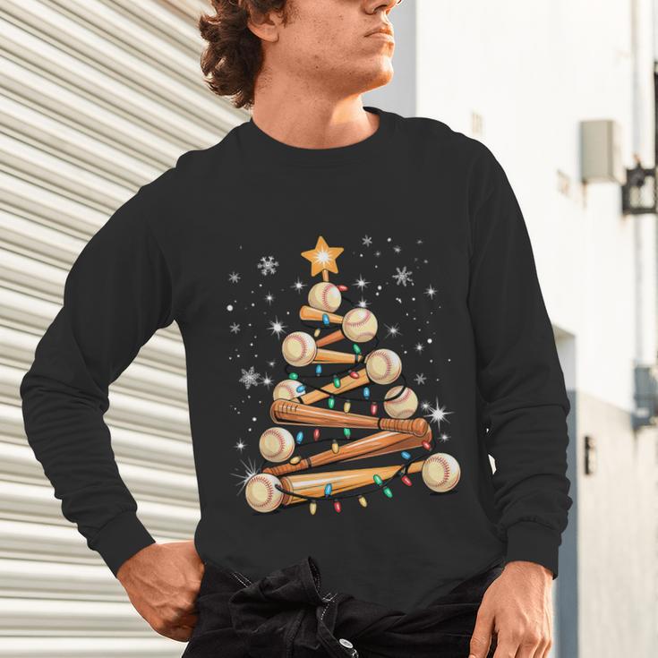 Baseball Christmas Tree Light Xmas Baseball Unisex Long Sleeve T-Shirt Baseball Christmas Tree Light Xmas Baseball Unisex Long Sleeve T-Shirt
