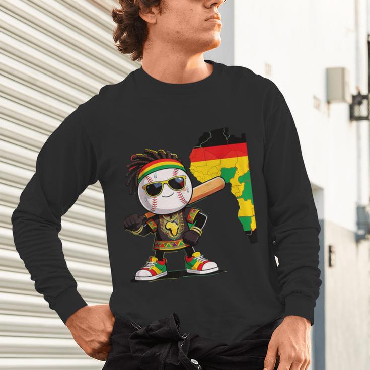 Baseball Drip Ice Cream Boys Youth Kids History Month Unisex Long Sleeve T-Shirt Baseball Drip Ice Cream Boys Youth Kids History Month Unisex Long Sleeve T-Shirt