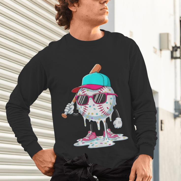 Baseball Drip Ice Cream Lifestyle Sprinkless Boy Kid Unisex Long Sleeve T-Shirt Baseball Drip Ice Cream Lifestyle Sprinkless Boy Kid Unisex Long Sleeve T-Shirt