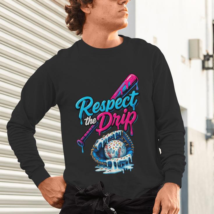 Baseball Drip Ice Cream Sprinkles Youth Boys Baseball Glove Unisex Long Sleeve T-Shirt Baseball Drip Ice Cream Sprinkles Youth Boys Baseball Glove Unisex Long Sleeve T-Shirt