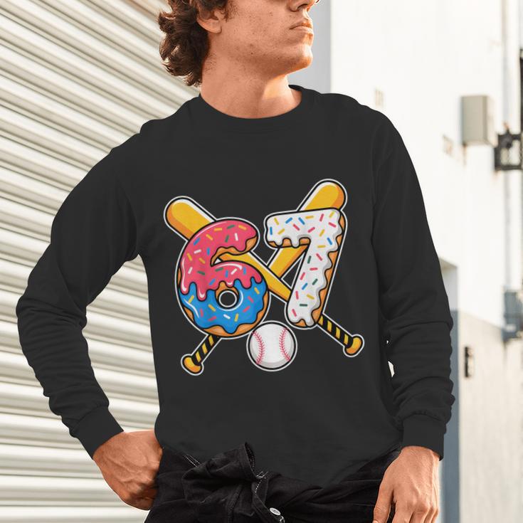 Baseball Drip Number 67 Player 67th Birthday Meme Unisex Long Sleeve T-Shirt Baseball Drip Number 67 Player 67th Birthday Meme Unisex Long Sleeve T-Shirt