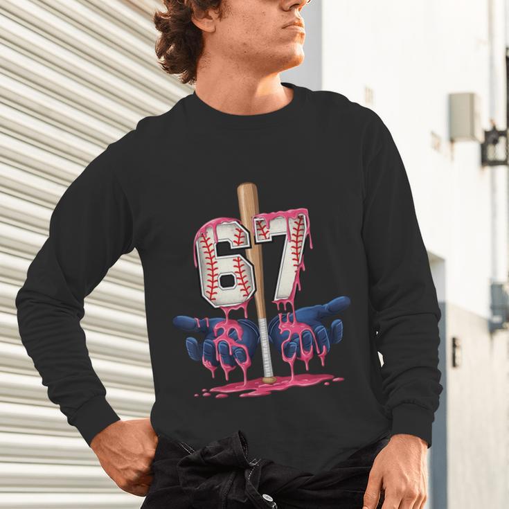 Baseball Drip Shirt Youth Baseball Glove Drip Ice Cream Unisex Long Sleeve T-Shirt Baseball Drip Shirt Youth Baseball Glove Drip Ice Cream Unisex Long Sleeve T-Shirt