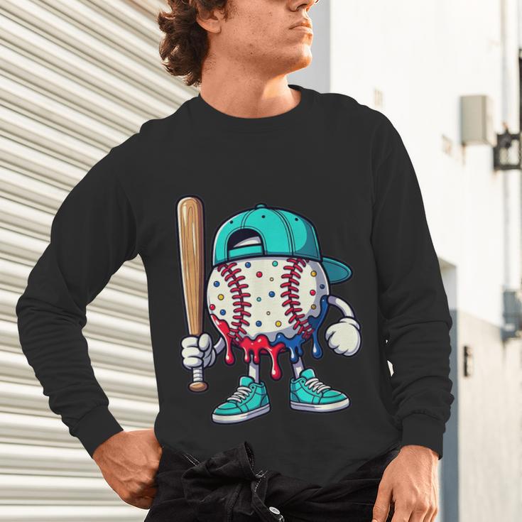 Baseball Drippy Style Apparel For Boys Youth Drip Baseball Unisex Long Sleeve T-Shirt