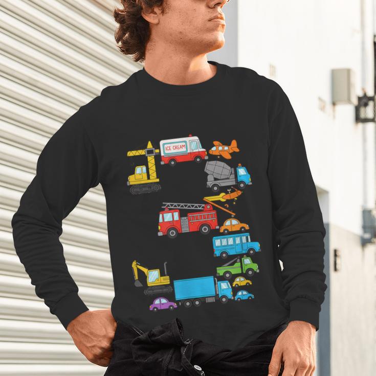Baseball Ice Cream Drip Vehicles Youth Baseball Drip Unisex Long Sleeve T-Shirt