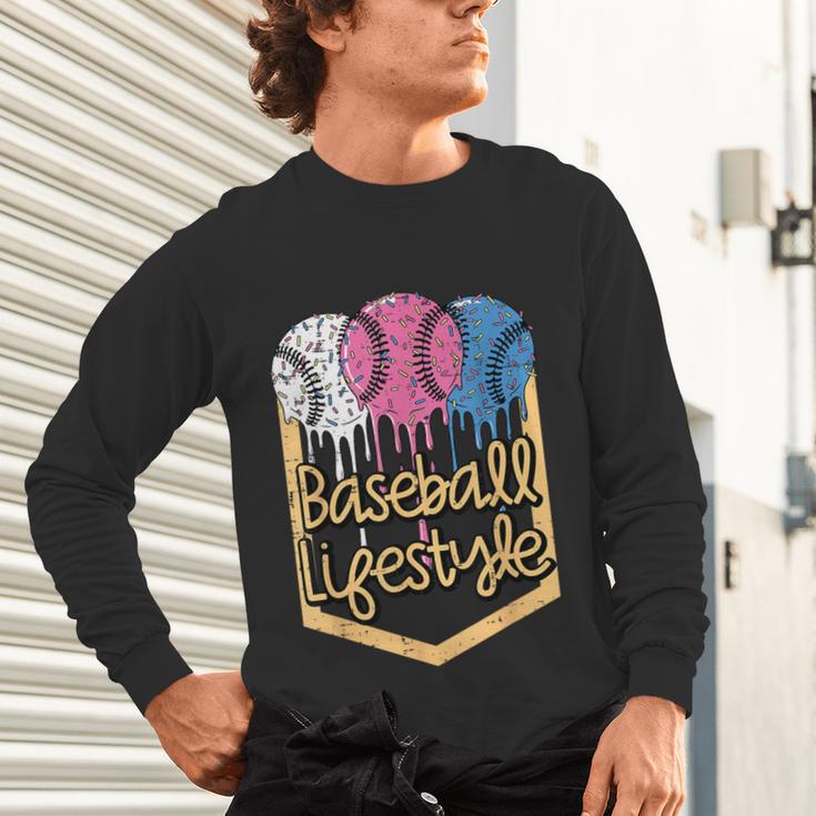 Baseball Lifestyle Ball Sprinkles Drip Boys Kids Men Teen Unisex Long Sleeve T-Shirt Baseball Lifestyle Ball Sprinkles Drip Boys Kids Men Teen Unisex Long Sleeve T-Shirt