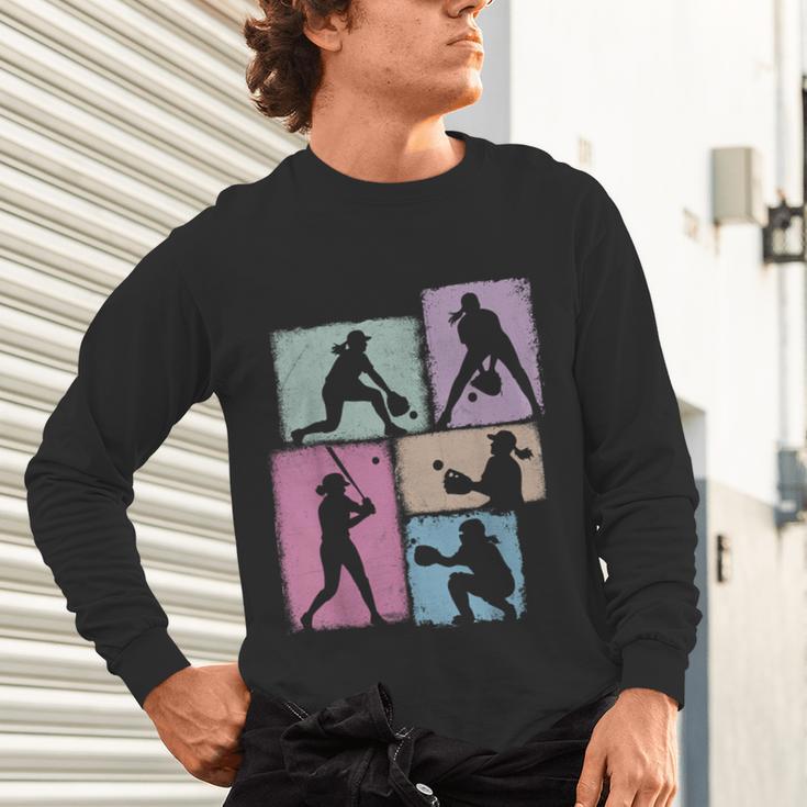 Baseball Player Collage Women Kids Coach Youth Girl Unisex Long Sleeve T-Shirt Baseball Player Collage Women Kids Coach Youth Girl Unisex Long Sleeve T-Shirt