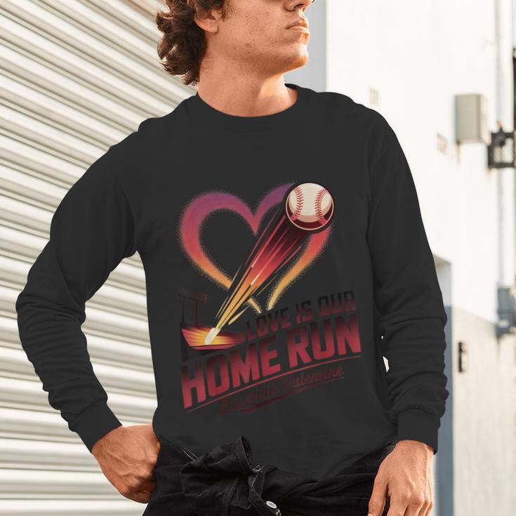 Baseball Valentine Love Is Our Home Run Apparel Unisex Long Sleeve T-Shirt Baseball Valentine Love Is Our Home Run Apparel Unisex Long Sleeve T-Shirt
